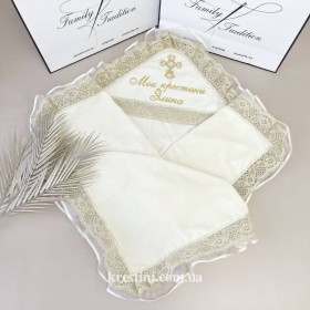 Крыжма для девочки "Мои крестины"